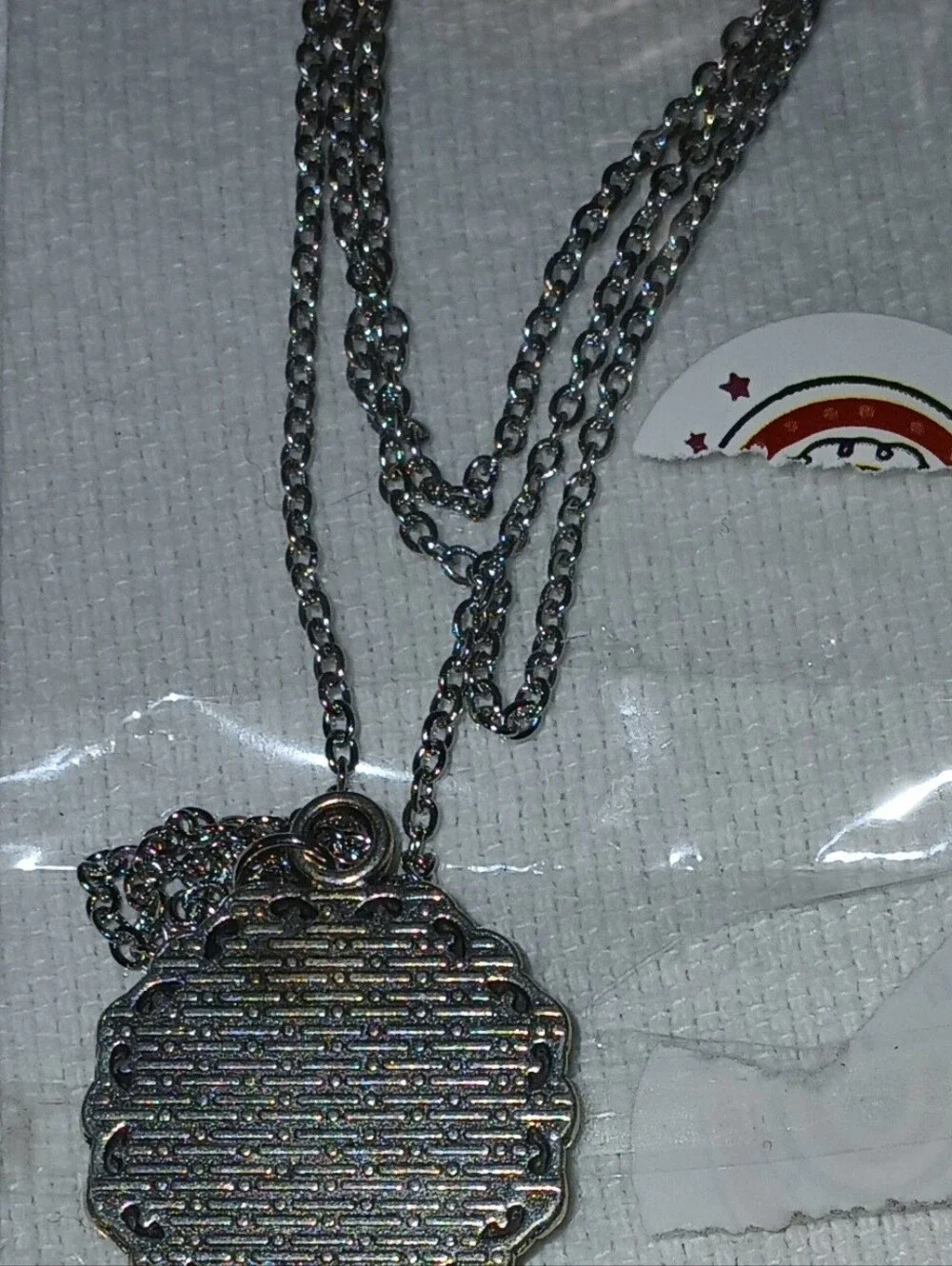 NWT NY Blue Logo Pendant Necklace - Fan Jewelry